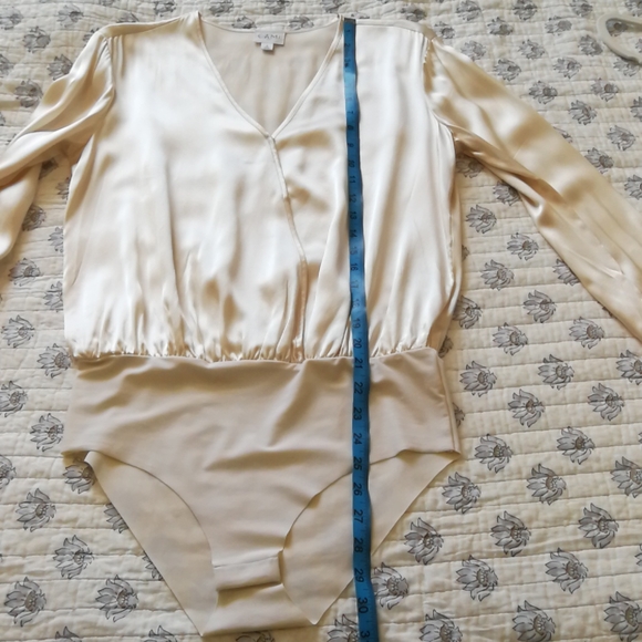 CAMI NYC 100% Satin Silk Bodysuit, Size S - Picture 13 of 13